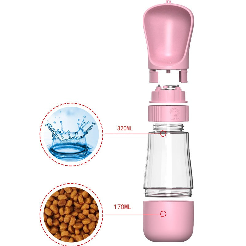 2in1 Portable water and snack bottle